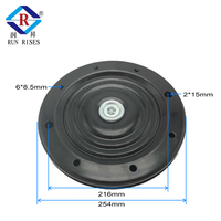 Plaque pivotante robuste en fer de 6'' et 10'' à rotation fluide avec roulements à billes entièrement en acier pour chaise pivotante de cuisine et de salon