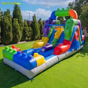 Château gonflable durable pour enfants, zones de jeux intérieures, avec matériau résistant aux intempéries et flux d'air stable, à vendre - Product Image 1