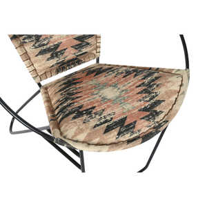 Silla Kilim de Metal 76x76x63cm Multicolor - Product Image 1