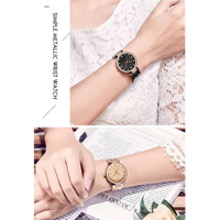 Jam Tangan Wanita Baru Jam Tangan Tali Baja Tahan Karat Wanita Bisnis Fashion Kartun Mewah Jam Tangan Kuarsa Tahan Air 30M Dial Sederhana
