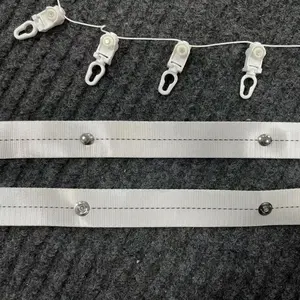 Competitive Price Popular Curtain Tracks Accessories Sounds Off Drapery Modern String Ripple Fold Runner