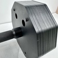 Type d'insert Haltère Réglage rapide Amovible Gym Fitness Home Quick-Lock Insert Square Haltère Poids