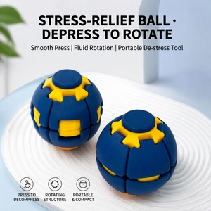 Balle <span class=keywords><strong>anti</strong></span>-<span class=keywords><strong>stress</strong></span> déformable, cube rotatif Fidget Spinner, jouet Push Pop Fidget pour soulager l'anxiété, pour adultes et enfants - Product Image 4
