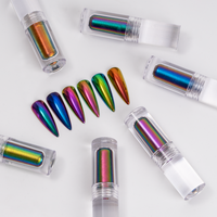 Logo personnalisé CS Magic Mirror Poudre de peinture liquide dégradé pour ongles en poudre