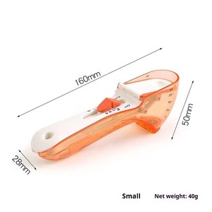 Juego de Cucharas Medidoras Ajustables de Plástico, Dos Piezas, <span class=keywords><strong>para</strong></span> Ingredientes Secos y Líquidos, Utensilios de Cocina - Product Image 5
