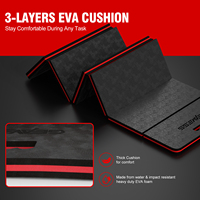 Tapis de travail pliable WOOWAVE imperméable et anti-graisse pour mécaniciens, 6 panneaux, en EVA, pour la maison, le garage et l'entretien automobile
