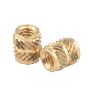 Knurled nut inserts heat staking threaded inserts for plastic