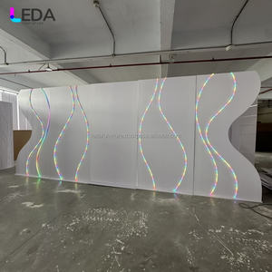 LEDA Toile de fond murale pour photos de mariage Toile de fond en acrylique blanc avec flux lumineux pour diverses activités - Product Image 6