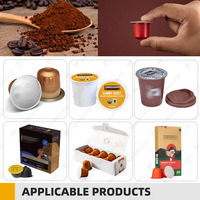Machine d'emballage automatique de capsules de café Nespresso K Pod, machine de pliage de cartons, ligne de mise en carton