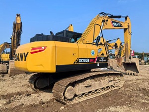 Low Hours Pre-Owned Sany SY205H Hydraulic Excavator 21Ton Crawler Digger for <b>Minin</b> CE Certified Breaker Thumb Attachment - Product Image 3