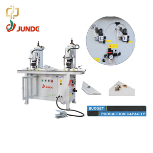 Machine de perçage pneumatique JUNDE à double tête de haute précision pour la fabrication de trous de charnières de portes d'armoires en bois - Product Image 1