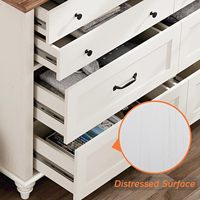 Commode moderne pour enfants avec 7 tiroirs Organisateur de rangement Commode blanche pour chambre d'enfant et bébé