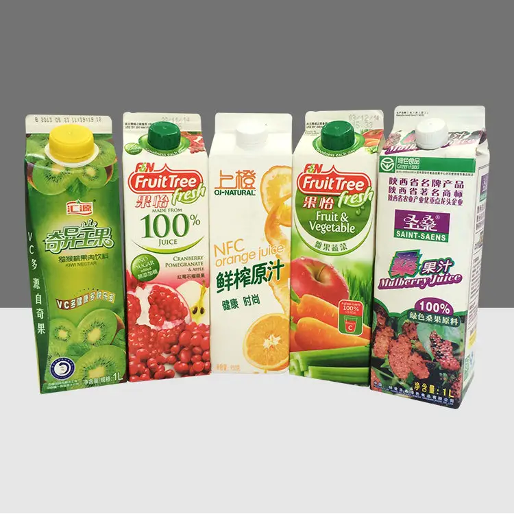 Proporcionar servicio de impresión de cartón de papel de cartón de la botella de leche/jugo de caja de embalaje