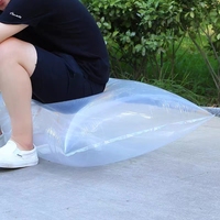 Sac d'emballage personnalisé en film plastique transparent à haute pression PE grand sac plat étanche en PE épais