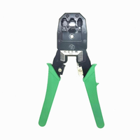 Kit d'outils réseau multifonctionnel professionnel comprenant un outil de sertissage multi-prise RJ45/RJ12/RJ11, un dénudeur de câbles réseau en acier inoxydable, OEM