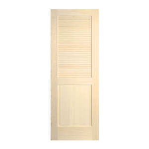 ราคาถูกห้องน้ำ PVC MDF ไม้ louvered ประตู louver - Product Image 2