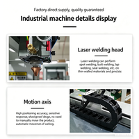 Soldadora Láser de Fibra Automatizada CNC con Movimiento Plano Multieje, Controlada por PC Industrial, Nueva, 2000W, Soldadura de Puntos, Líneas, Cuadrados y Círculos