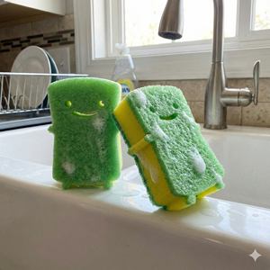 生态洗涤垫 - 可生物降解的清洁海绵，适用于锅碗瓢盆和一般家庭用途 - Product Image 3