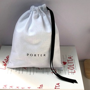 Sac en coton mousseline personnalisé avec logo imprimé, écologique et naturel, pour ranger des chaussures, des parfums, des cadeaux, sachet en coton - Product Image 1