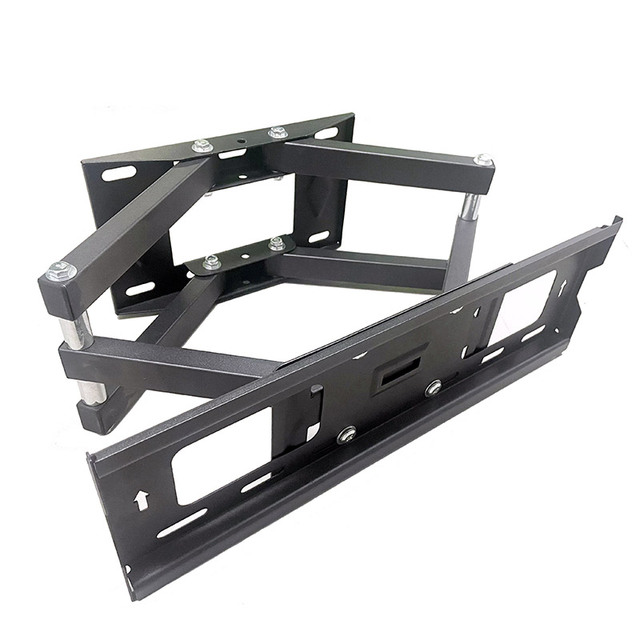 HT-400 Motorized Full Motion TV Bracket 180 Degree Swivel Hanger with Steel Tilting Stand 26-60 Inch LCD Plasma TVs Mount Cart