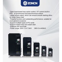Variateur de fréquence vectoriel Zoncn T9000 Series 5,5 kW triphasé 380 V pour usage intensif 0-600 Hz IP20 Garantie 18 mois