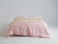 Microfibre douce moderne pour ensemble de housse de couette, classe A, 60S Lenzing, écologique, lavable en machine, adapté aux peaux sensibles, naturel