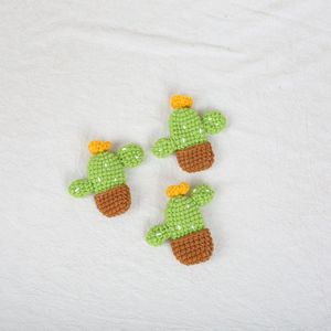Nouveau design porte-clés au crochet, porte-clés cactus au crochet, accessoires pendentifs mignons faits à la main en tricot, cactus - Product Image 2