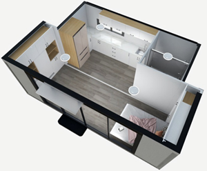 تصميم حديث للمكتب محمول 6 أمتار تصميم دفع للخارج للفيلات لشقة غرفة المعيشة أو استخدام الفندق - Product Image 6