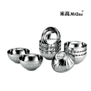 Tazón de Acero Inoxidable con Doble Capa Aislante de Calor y Borde Soldado para Uso en Hoteles, Cafeterías y Fiestas de Té - Product Image 2