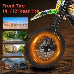 มอเตอร์ไซค์วิบาก Urban Dirt Bike 3000W มอเตอร์ไร้แปรงถ่าน ล้อหน้า 14 นิ้ว ล้อหลัง 12 นิ้ว จากคลังสินค้าสหรัฐอเมริกา - Product Image 5