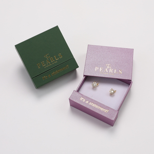 Innovadora Caja de Joyería Moderna de Material Reciclado con Cajón Deslizable Sin Costuras, Compartimento Oculto, Almacenamiento Cuadrado, Color y Logotipo Personalizados - Product Image 5