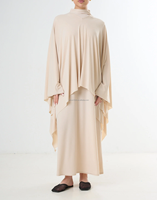 Ensembles de vêtements en jersey Willson Premium pour femmes, 2 pièces, respirants, élégants, luxueux, abaya au design simple, vêtements islamiques abaya