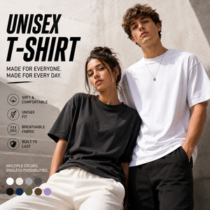 Camiseta Unisex Personalizada de Algodón Premium, Talla Grande, Fabricante de Ropa de Marca Privada, OEM ODM - Product Image 1