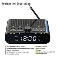 SmartSet Dual-Wecker mit AM/FM-Radio, Dimmer, Schlaf-Timer, Einstellbarer Helligkeit, Sommerzeit-Umschaltung, Musik, Schlummerfunktion