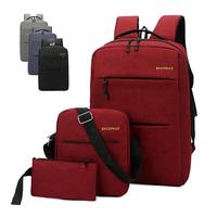 Sac d'ordinateur portable multifonctionnel en tissu Oxford personnalisé avec logo, antivol, imperméable, recyclé, pour affaires, étudiant, avec port USB