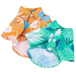 เสื้อผ้าสัตว์เลี้ยงสุนัขตัวเล็กสีฟ้าลำลองสำหรับฤดูร้อนฤดูหนาวระบายอากาศได้ผ้าสไตล์ชายหาดป้องกันการไหล - Product Image 1