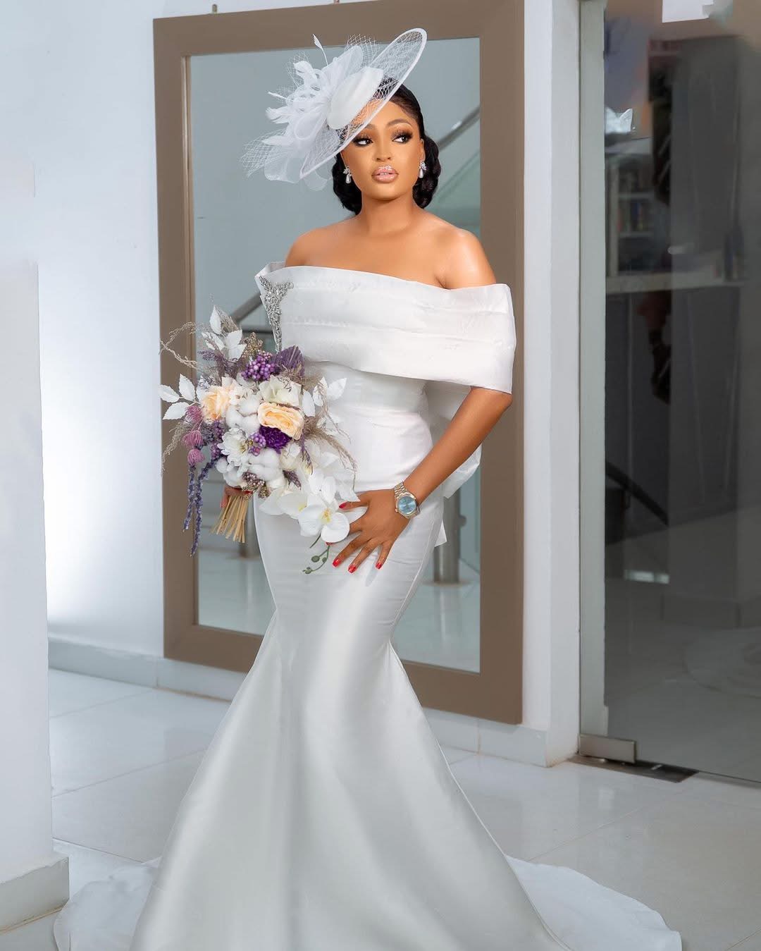 african bridal dresses Mermaid Lace Applique Long Sleeves Wedding US8 / Same as Picture and leave us a note at checkout New Style Off the Shoulder
