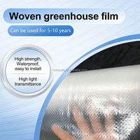 Film de serre tissé en PEHD 130 g/m² résistant aux UV, anti-goutte, anti-buée, imperméable, transparent, découpable pour l'agriculture en tunnel