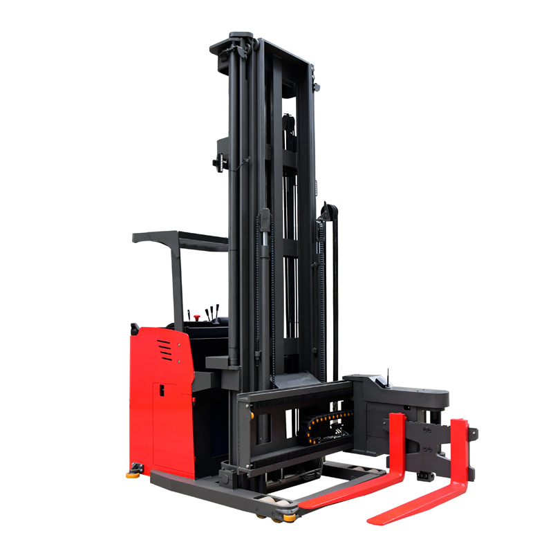 1T 1.5T Stand On 3 Direction Forklift Pallet Stacker Electric For Warehouse