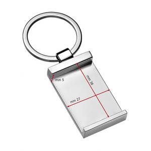 Portachiavi in Acciaio Inossidabile Rettangolare Cavo per Murrina - Product Image 2