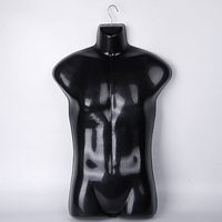 Mannequin en plastique pour le haut du corps en noir et blanc pour adultes, modèle de maillot de bain prêt-à-porter pour hommes