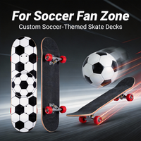 Personnalisez votre skateboard d'équipe de football en érable canadien 7 plis, roulements ABEC-9 haute vitesse, capacité de charge 150 kg, prise en charge OEM/ODM, visuel