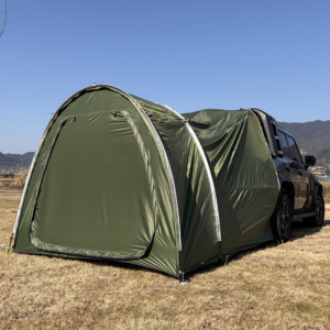 SUV-tent aanbouw voor kamperen, autotenten voor SUV-achterkleptenten met opbergruimte, eenvoudig op te zetten auto-kampeercompartimententent - Product Image 3