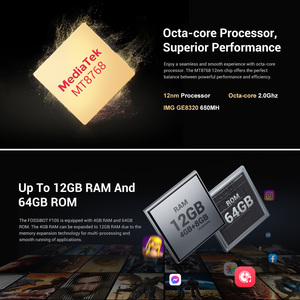 Teléfono Inteligente Resistente Fossibot, Doble 4G, 10300mAh, CPU MT8768, Pantalla de 6.745 Pulgadas, Cámara Trasera de 20MP, Cámara Frontal de 8MP, 4+64GB, Android 14, Fossibot <span class=keywords><strong>F105</strong></span> - Product Image 6