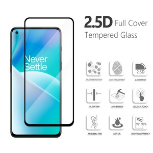Pellicola Protettiva in Vetro Temperato 9H per Oneplus Nord 2T 5G, con Bordo Stampato in Seta 2.5D, Protezione Completa dello Schermo - Product Image 2