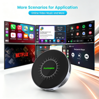 PlayAiBox Android 15, Caja Inalámbrica Carplay con IA, Qualcomm 6350, 8GB+128GB, Red 5G, GPS Integrado, Multimedia para Auto, YouTube, Netflix