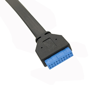 Slimline Cable PCI-E Ultraport SAS Motherboard Header IDC 20pin a Dual USB3.0 Cable DE DATOS DE EXTENSIÓN Flat Pc Motherboard Cable