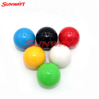 Pièces de rechange pour joystick de borne d'arcade : Mini boule supérieure en plastique de 35 mm pour contrôleur de joystick d'arcade