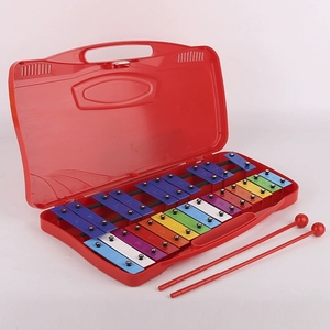Glockenspiel portable 25 touches en métal avec étui, idéal pour l'enseignement musical (vente en gros) - Product Image 4