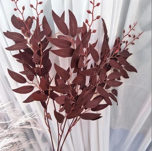 Vente chaude feuilles de saule artificielles dorées branches à vendre - Product Image 6